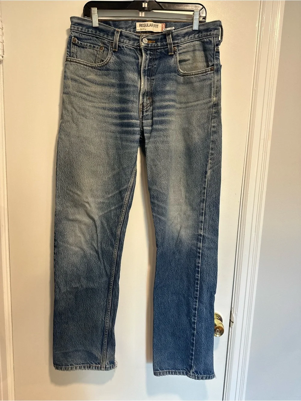 VTG Y2K Faded Levis 505 Jeans 34x34 Regular Fit Baggy Straight Leg Streetwear.